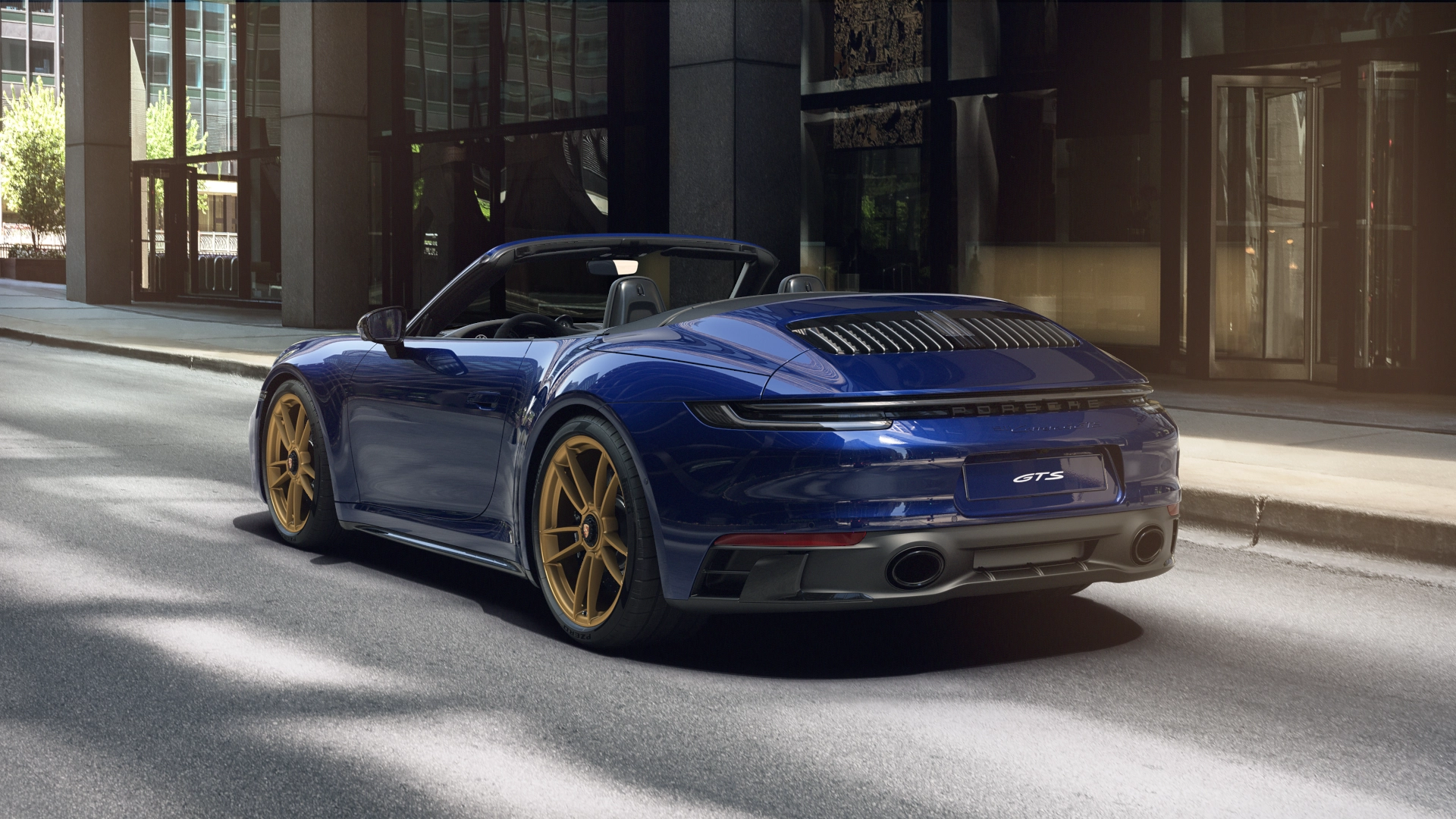 911 Carrera 4 GTS Cabriolet back view