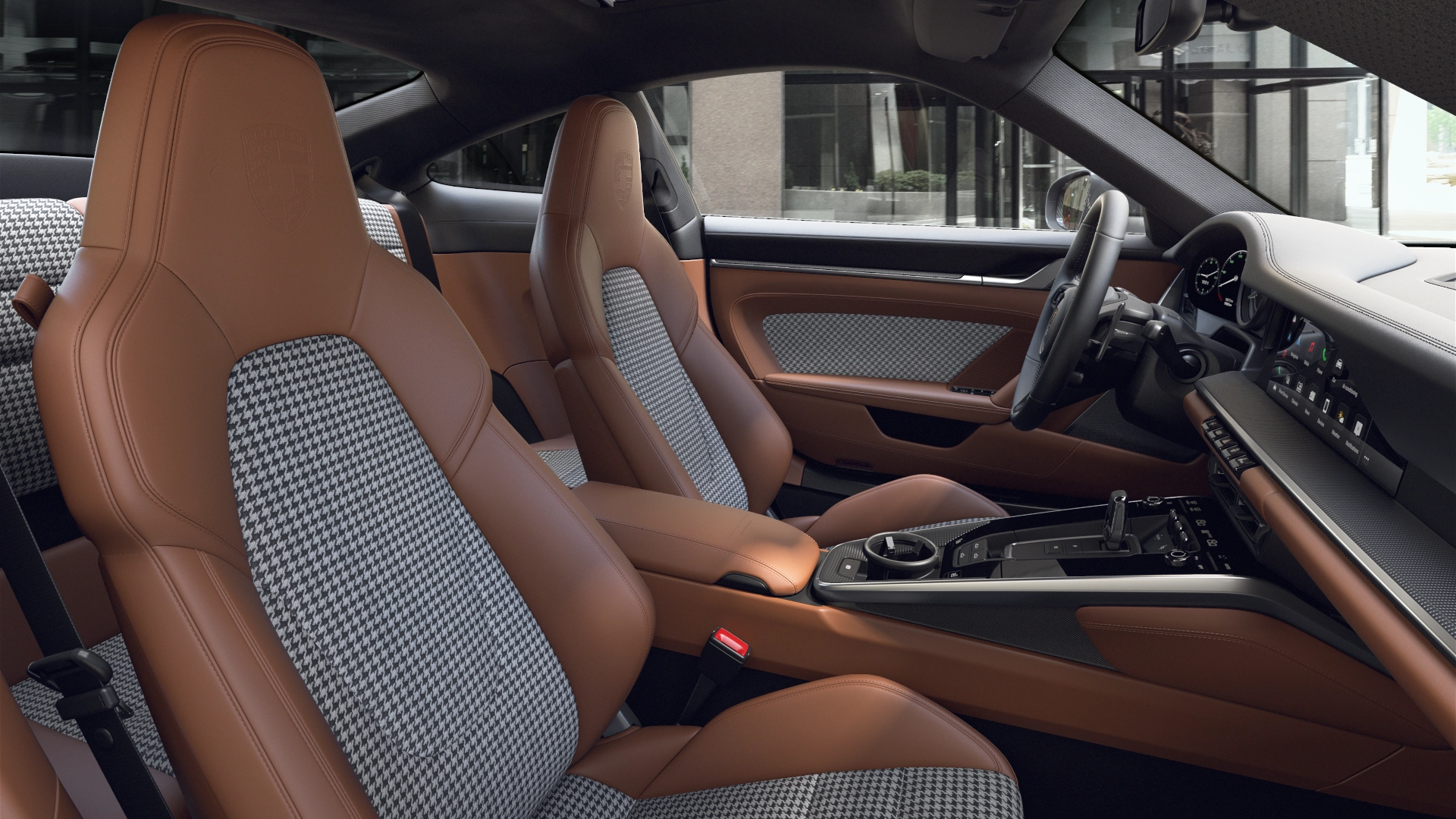 911 Turbo S interior view