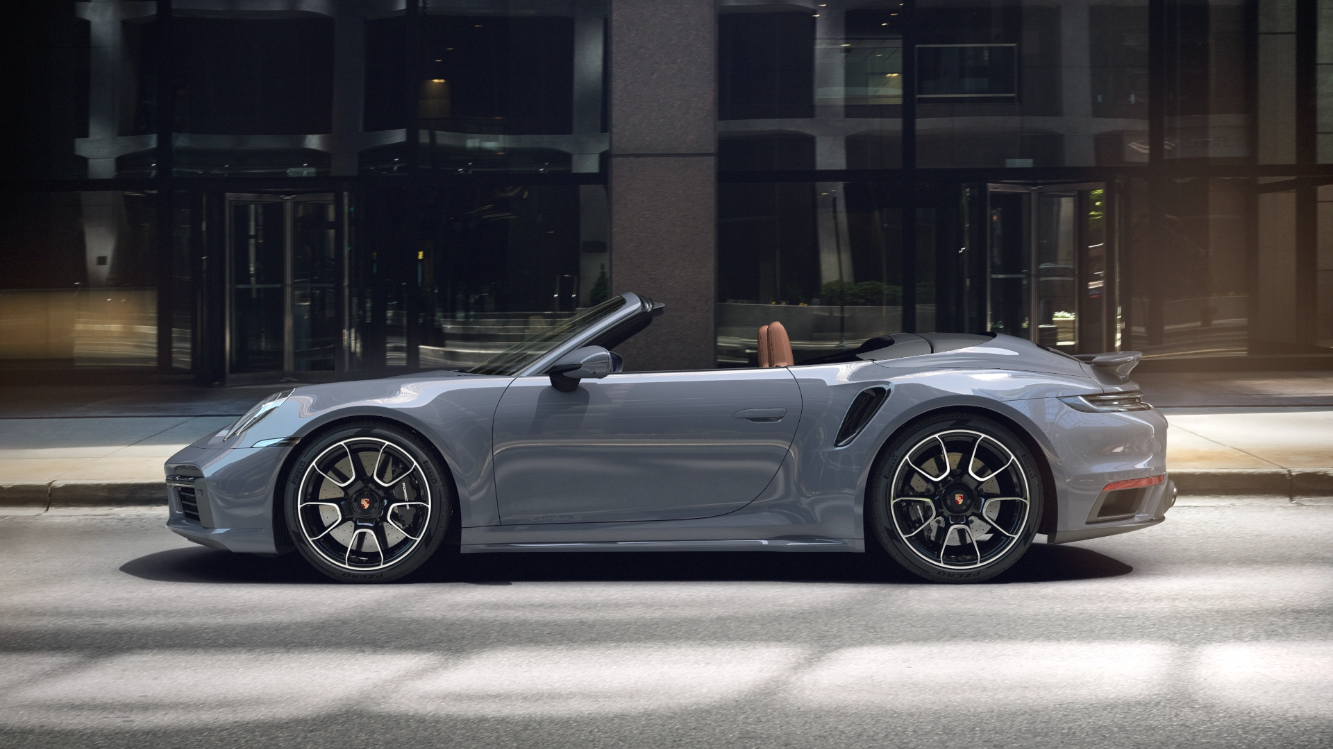 911 Turbo S Cabriolet side view