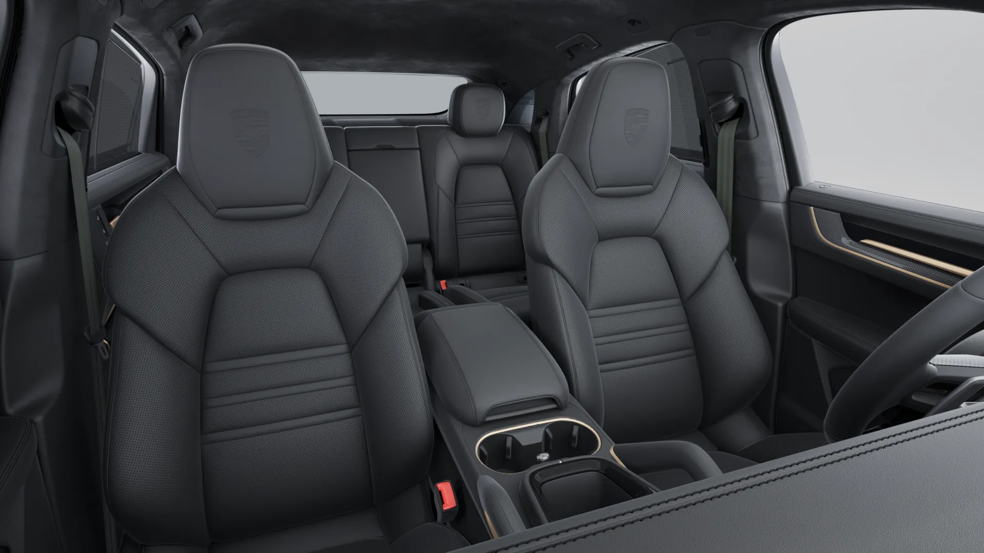 Interior view of Cayenne Turbo E-Hybrid Coupé with GT Package