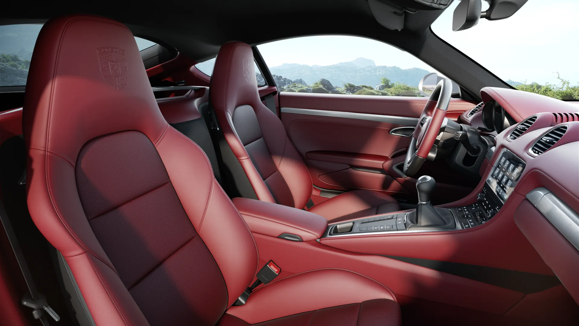 Interior view of 718 Cayman S