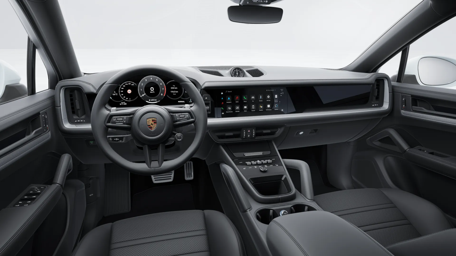 Interior view of Cayenne S Coupé