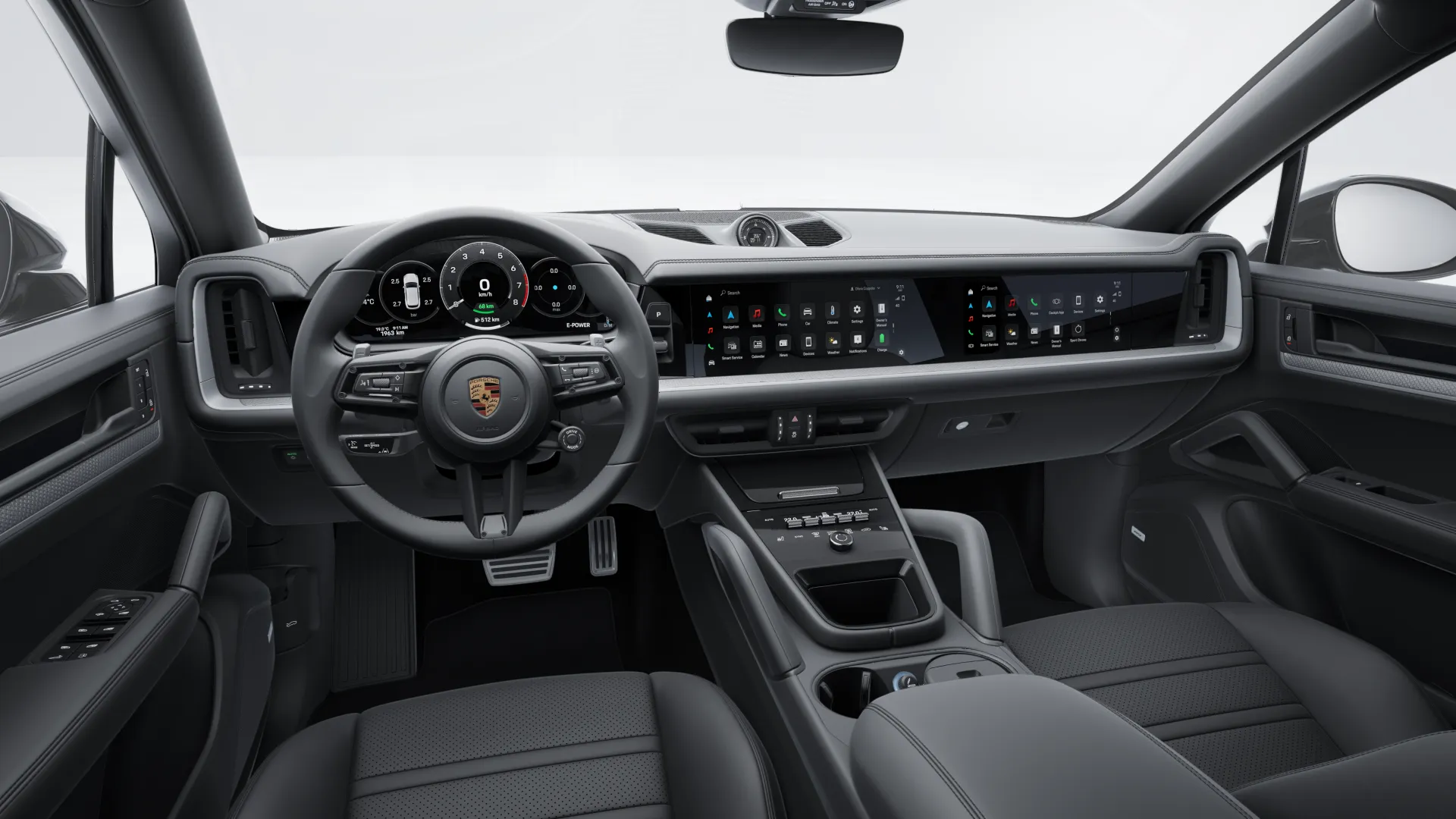 Interior view of Cayenne S E-Hybrid Coupe