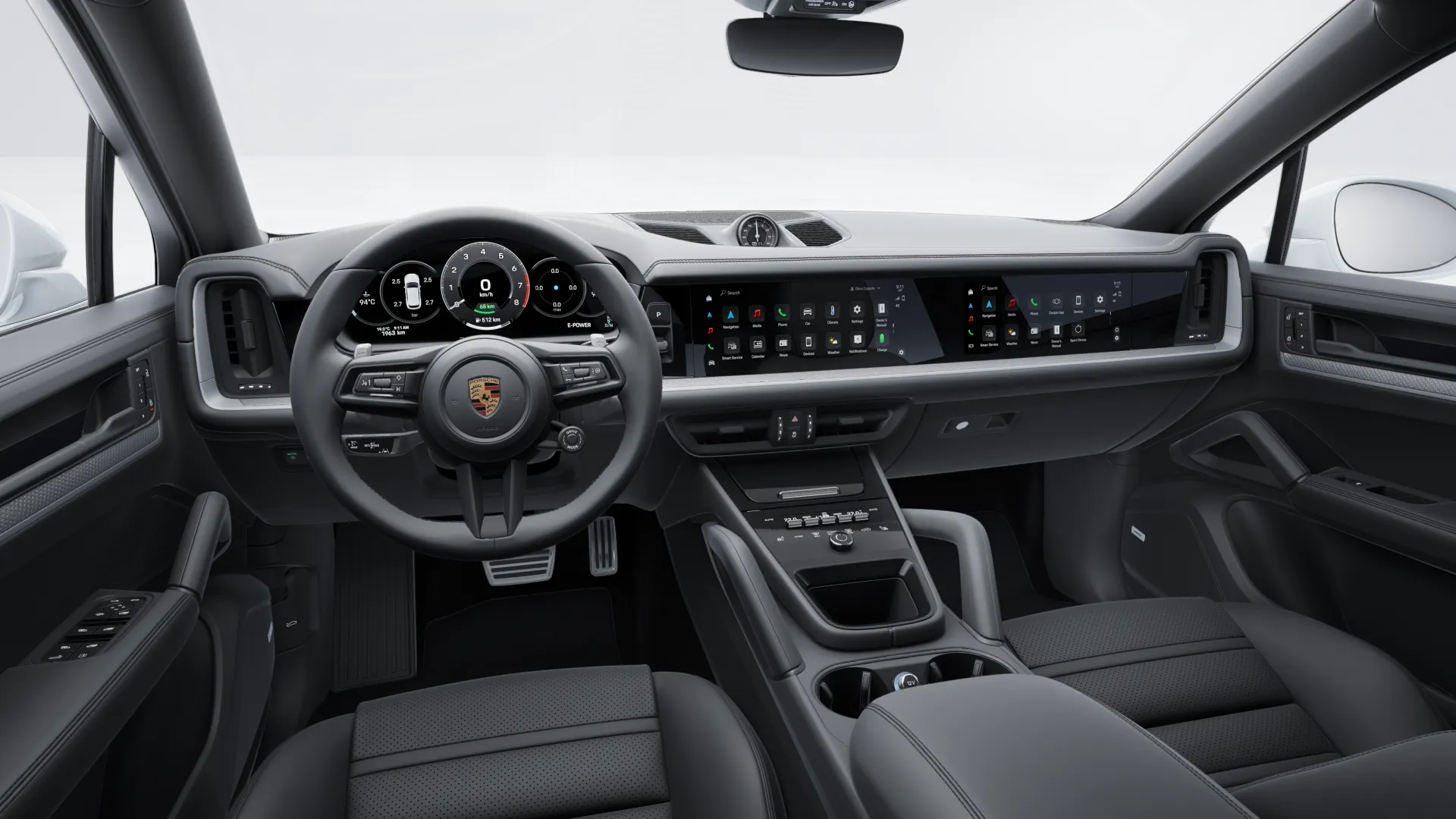 Interior view of Cayenne S E-Hybrid Coupe