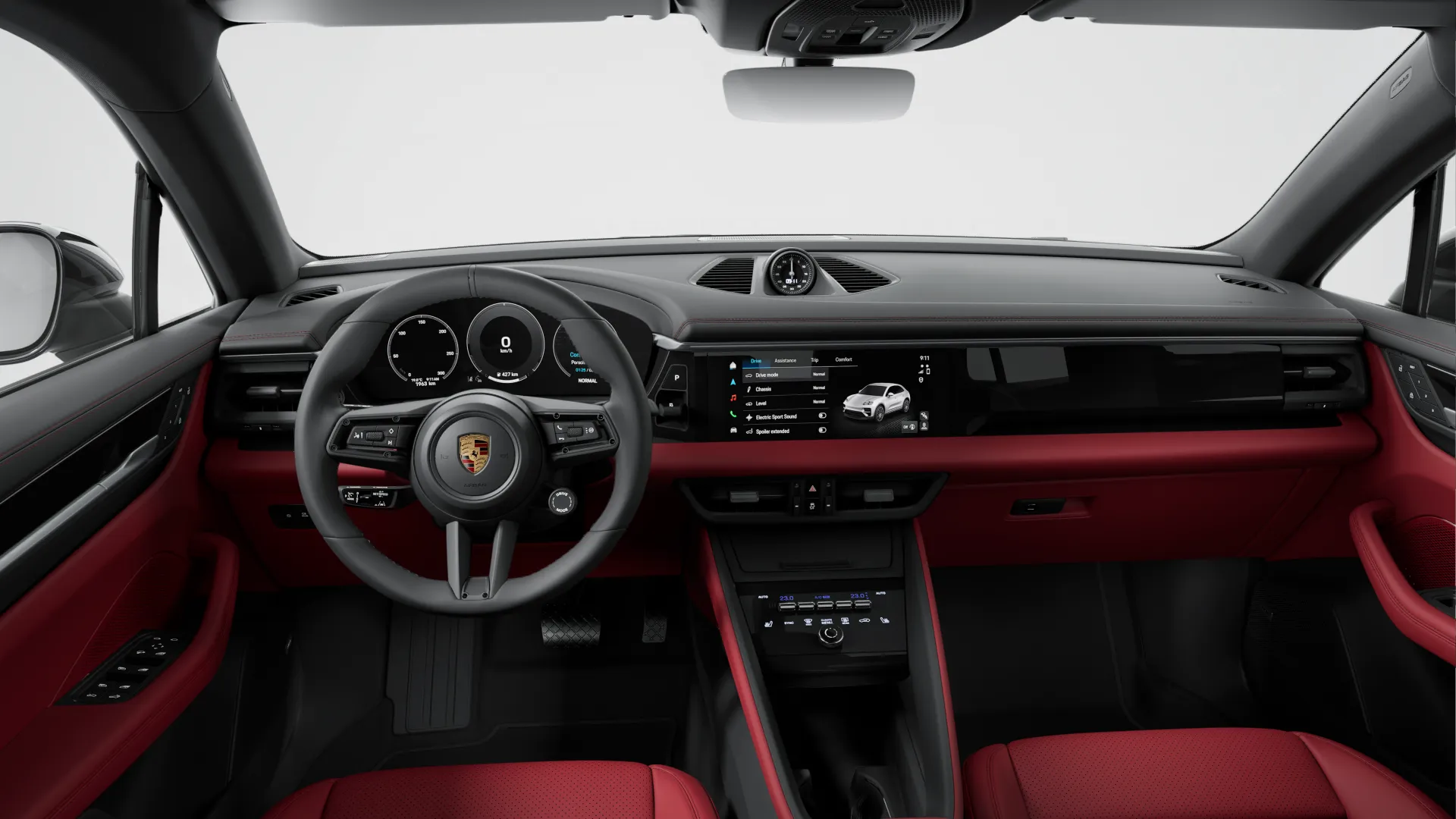 Interior view of Macan 4 Electric