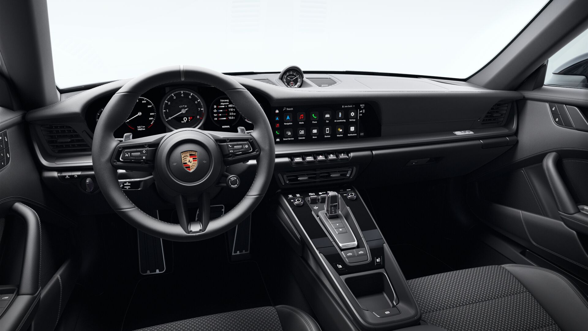 Exterior view of 911 Edition 50 Years Porsche Design
