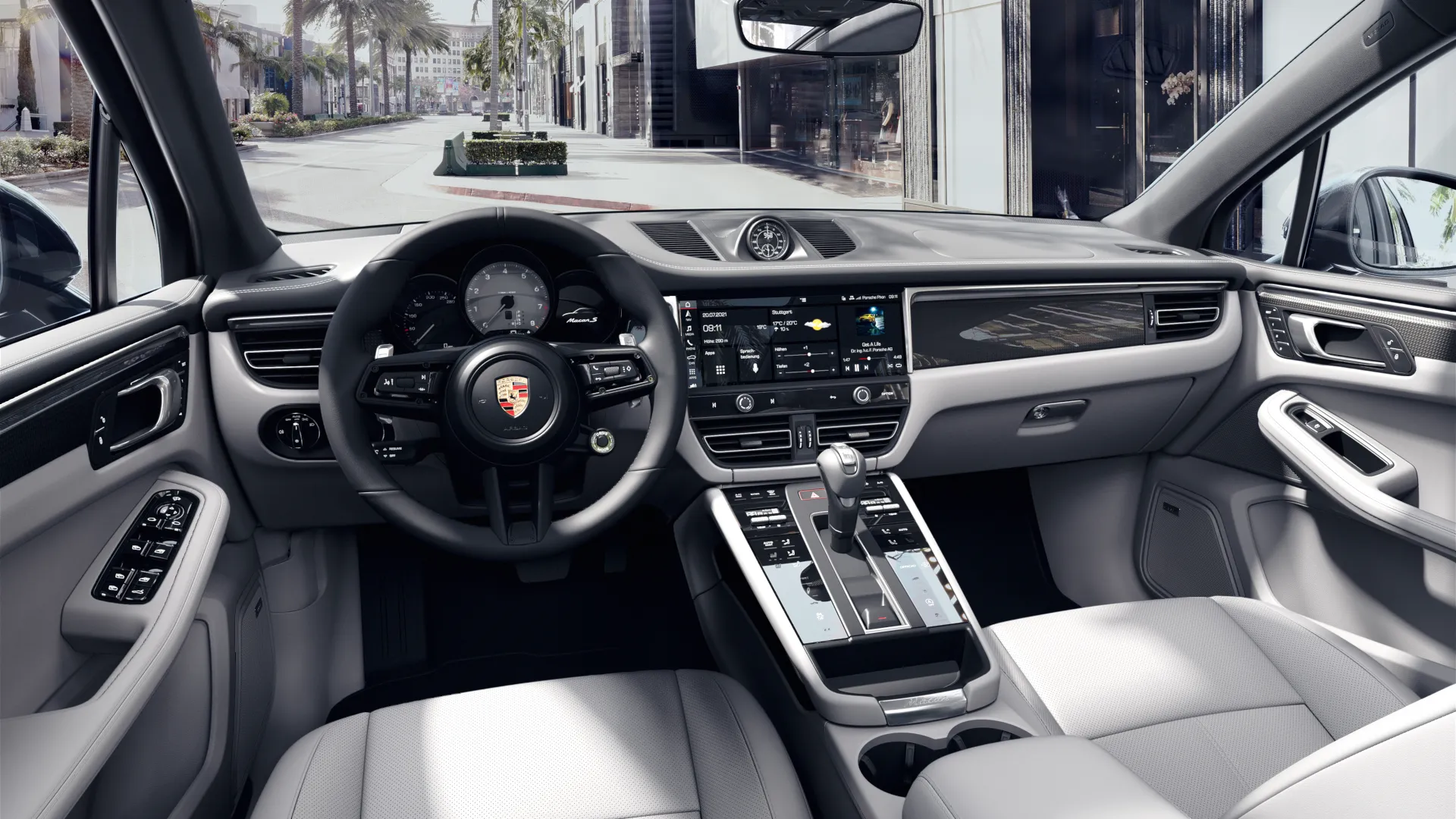 Interior view of Macan S