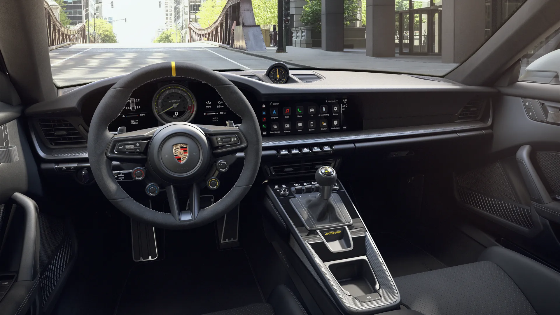 Внутрішній вигляд інтер'єру 911 GT3 RS