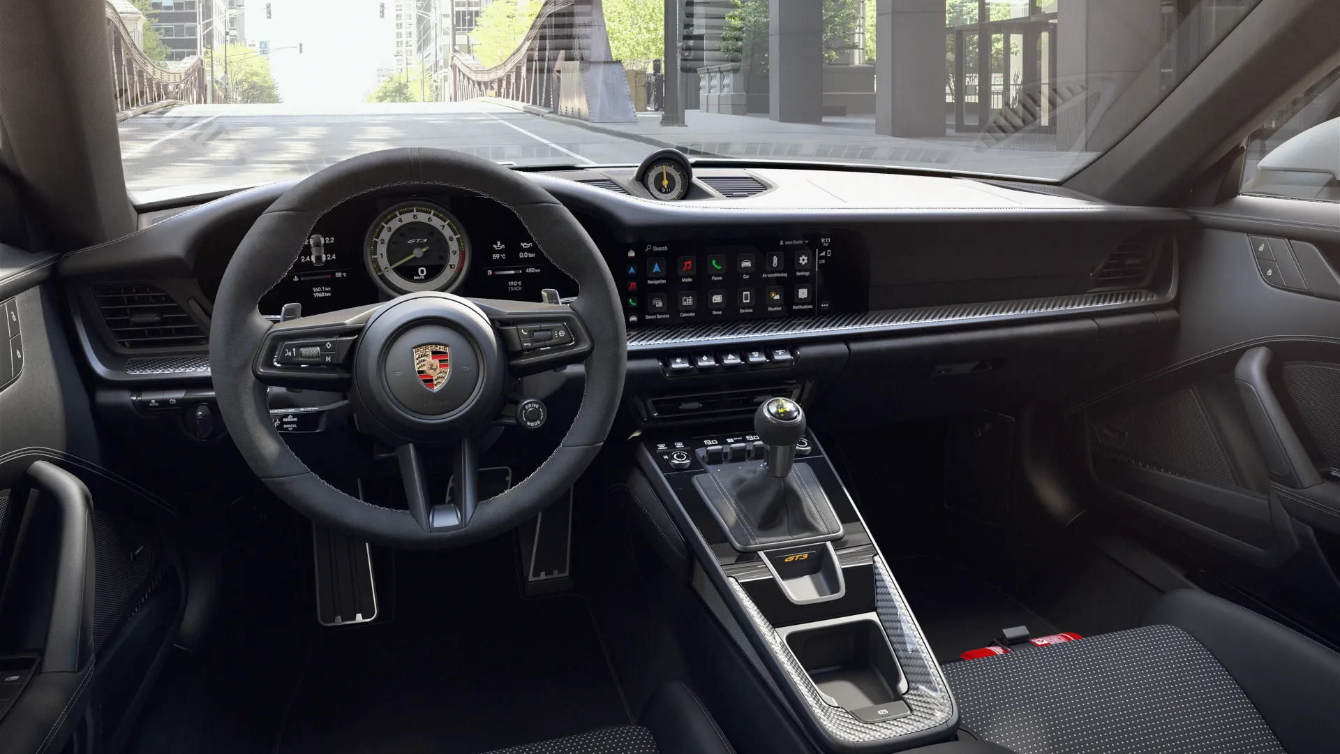 911 GT3 – widok wewnątrz