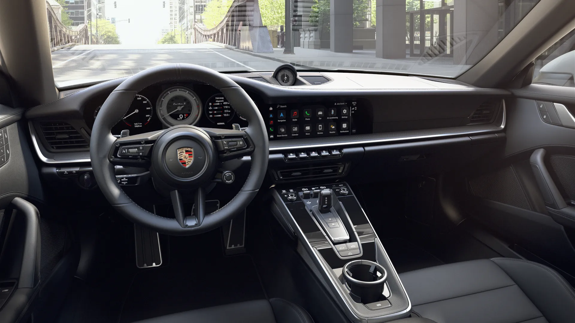 Внутрішній вигляд інтер'єру 911 Turbo S Cabriolet
