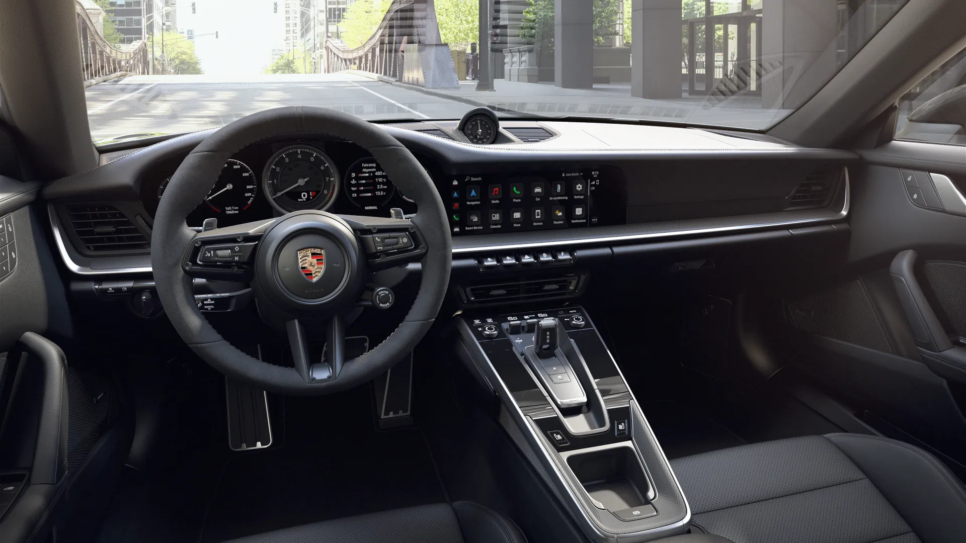 Vue intérieure du 911 Carrera