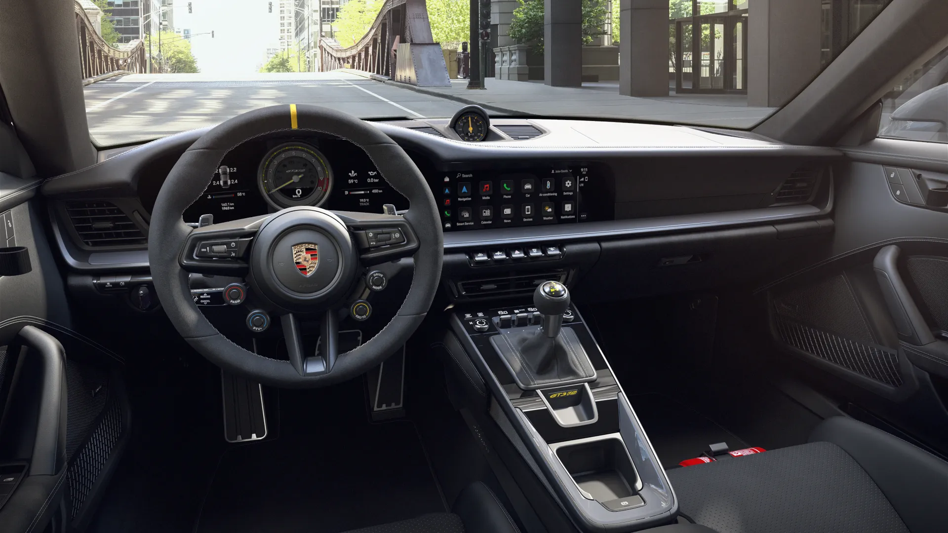 Innenansicht des 911 GT3 RS