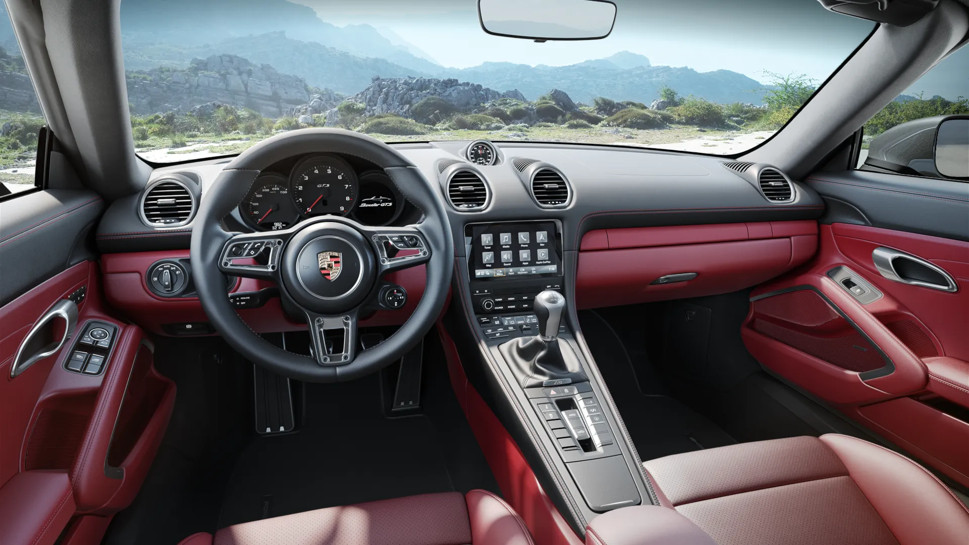 Interior view of 718 Boxster GTS 4.0