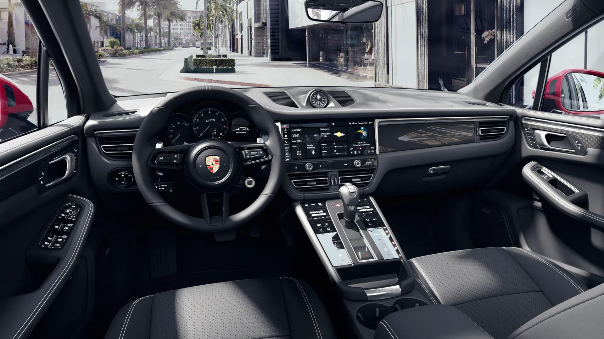 Interior view of Macan GTS