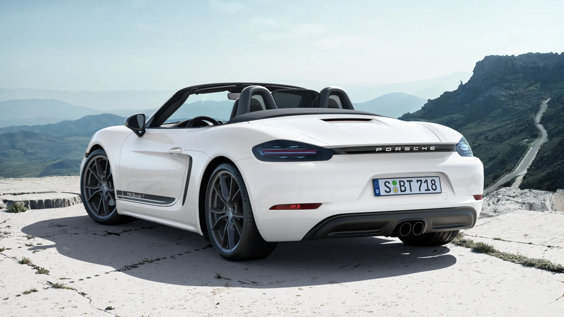 Exterior view of 718 Boxster T