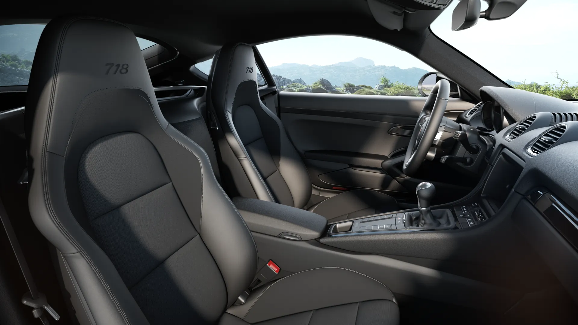 Interior view of 718 Cayman T