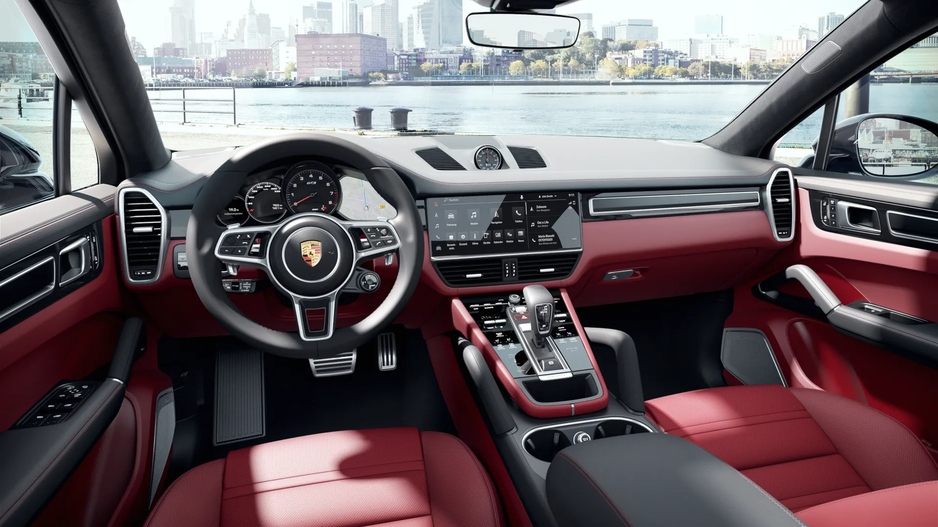 Interior view of Cayenne GTS Coupe