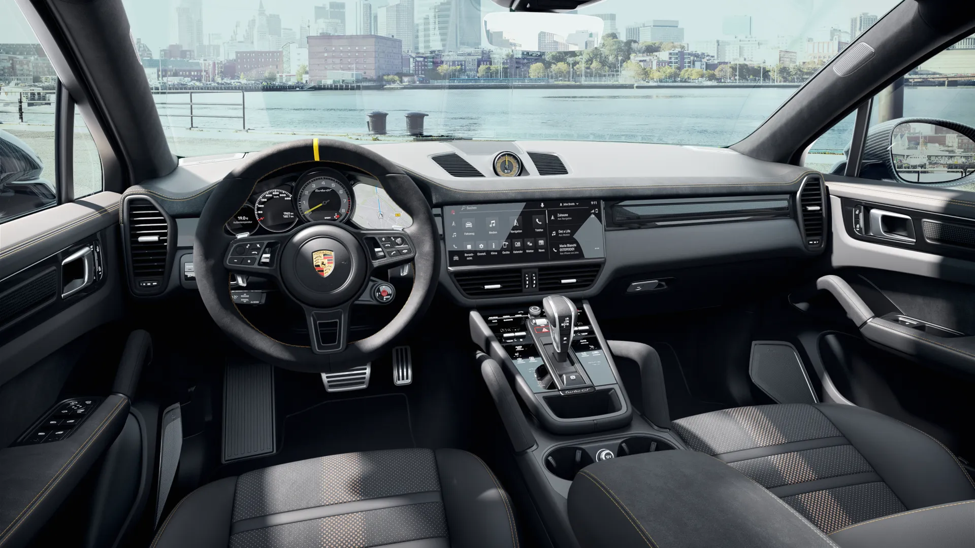 Interior view of Cayenne Turbo GT