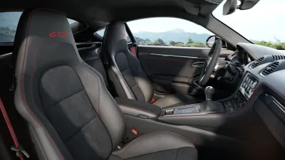 Interior view of 718 Cayman GTS 4.0