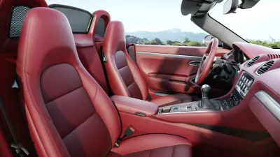 Interior view of 718 Boxster