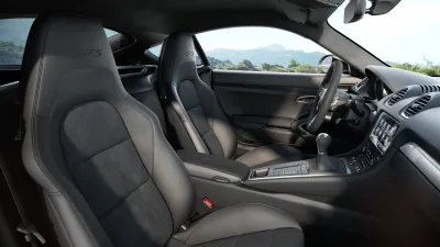 Interior view of 718 Cayman GTS 4.0