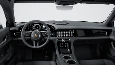Interior view of Taycan 4S Sport Turismo