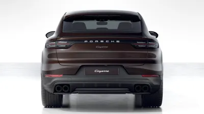 Exterior view of Cayenne Coupe Platinum Edition