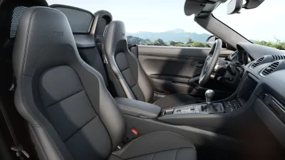 Interior view of 718 Boxster T