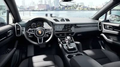 Interior view of Cayenne E-Hybrid Coupe