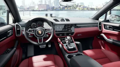 Interior view of Cayenne S Coupe