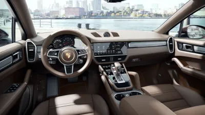 Interior view of Cayenne Coupe Platinum Edition